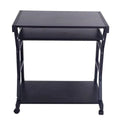 Black Four-wheel Computer Desk G8142