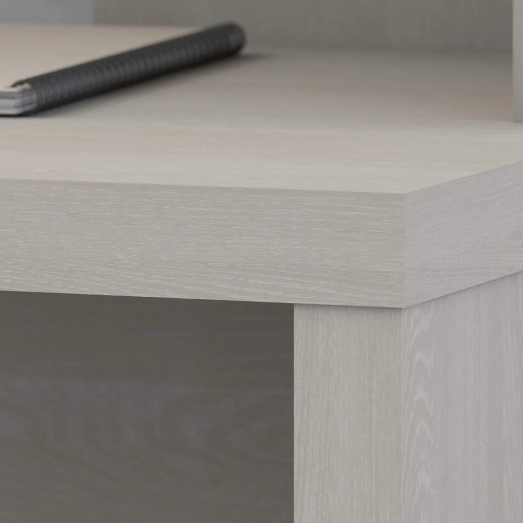 60W Gray Sand Credenza Table with Wire Management X4851