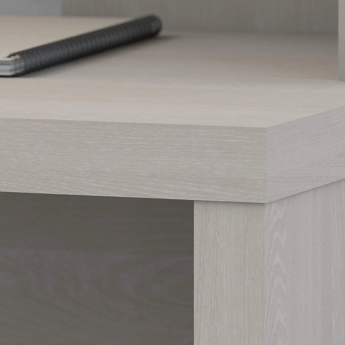 60W Gray Sand Credenza Table with Wire Management X4851