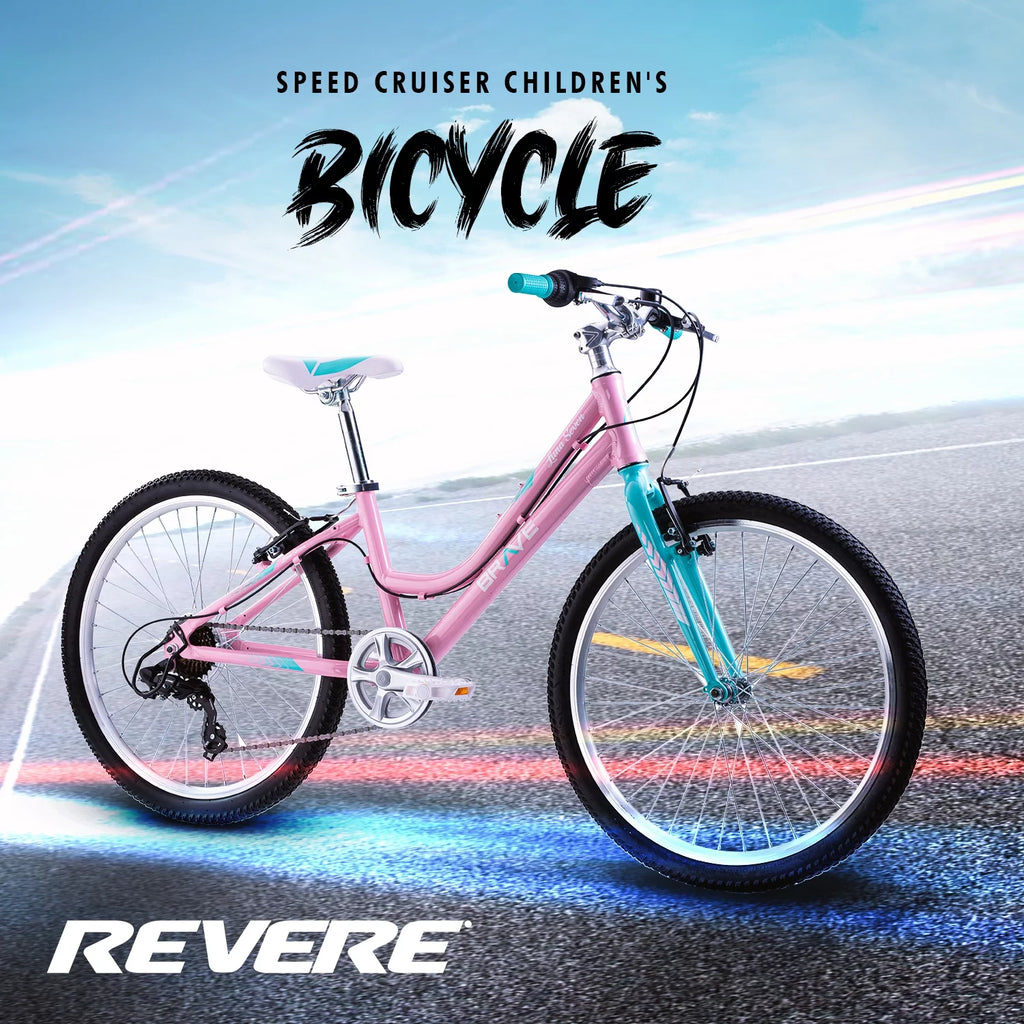24 Girls 7-Speed Cruiser Bicycle Pink Q33462