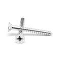 #6 x 1 3/4 inch Wood Screw Phillips Flat Head Zinc Plated V891466