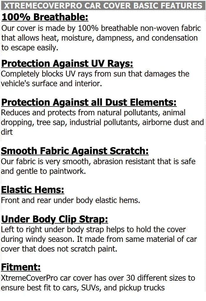 Black Car Cover X33984