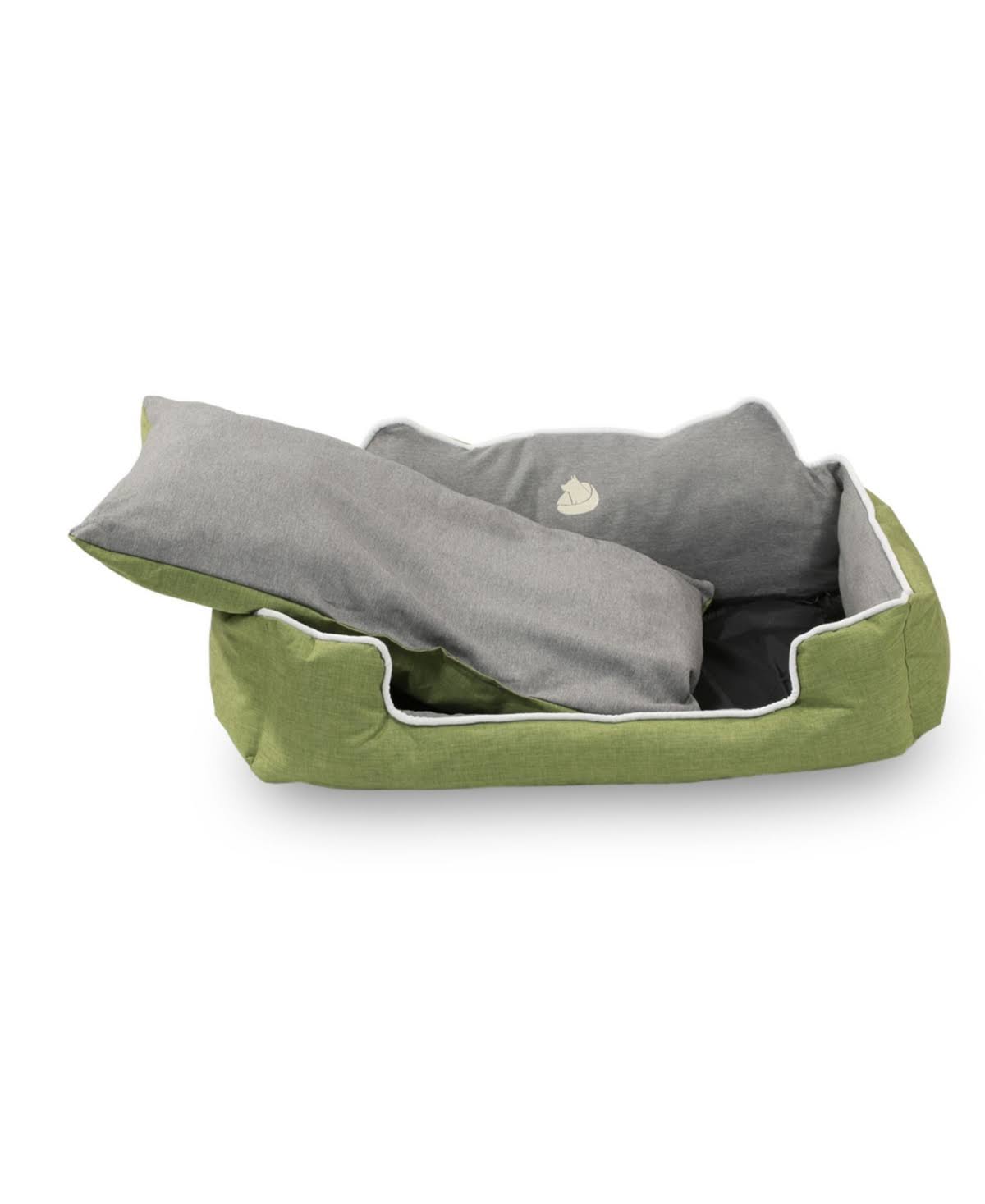 Blue Large Rectangle Bolster Cat Dog Bed K388