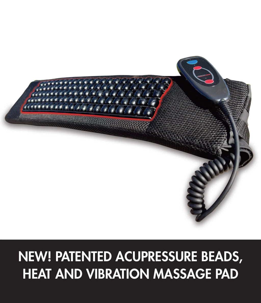 Black Acupressure Beads Heat and Vibration Massage Inversion Table C857320