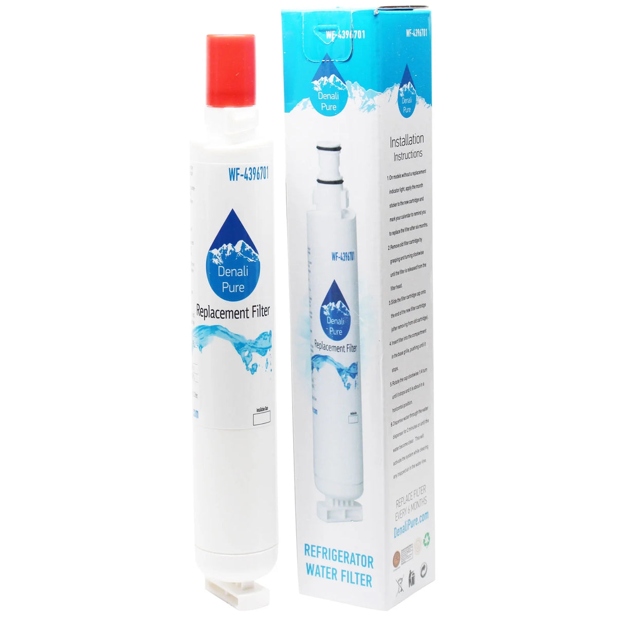 6-Pack Replacement Refrigerator Water Filter Cartridge T241