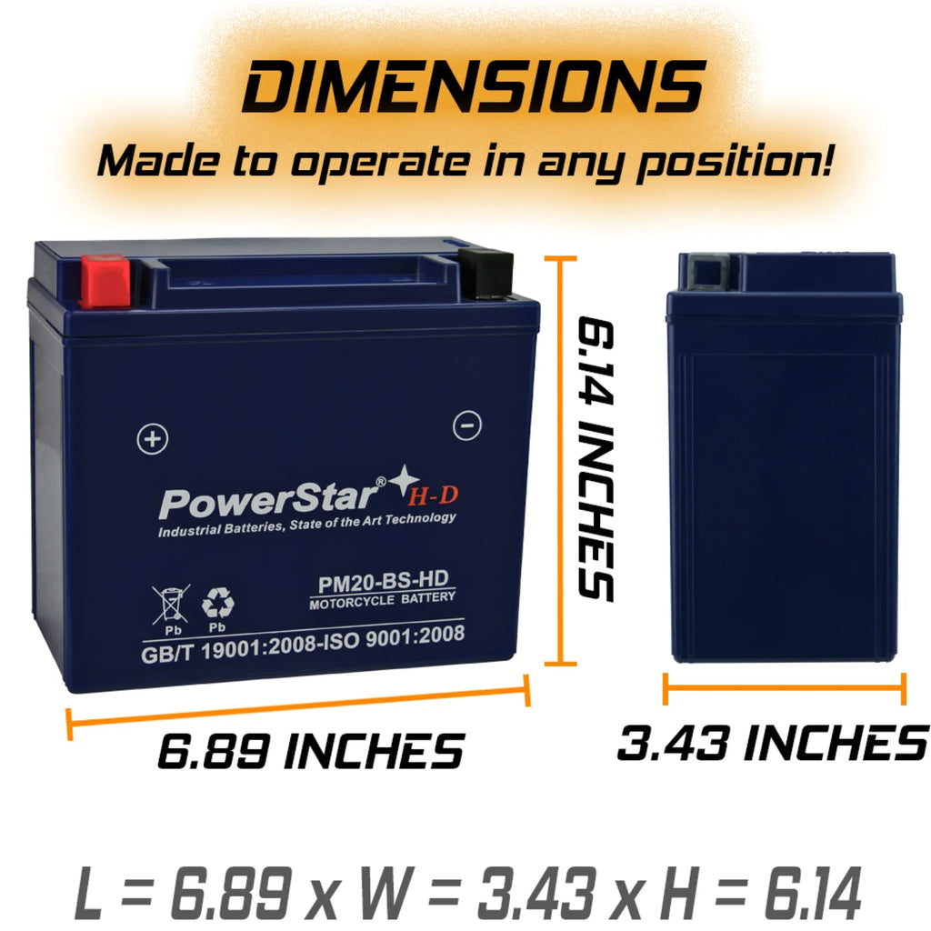 12 Volt Motorcycle Battery T766044
