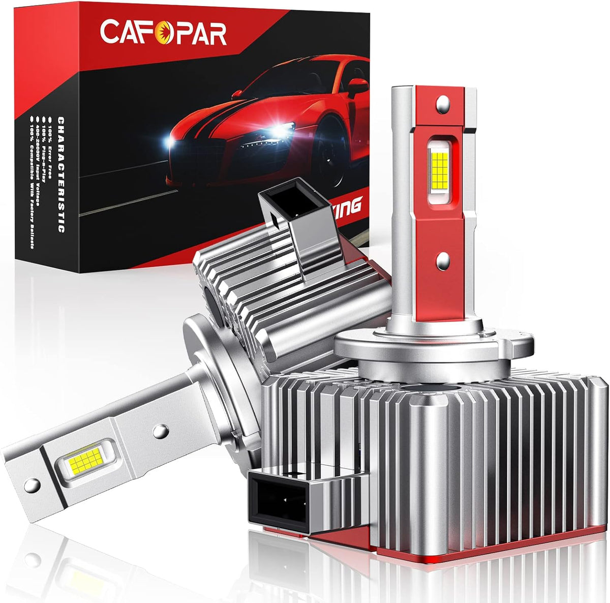 D1S LED Headlight Bulbs 100W 6000K Pack of 2 G72481