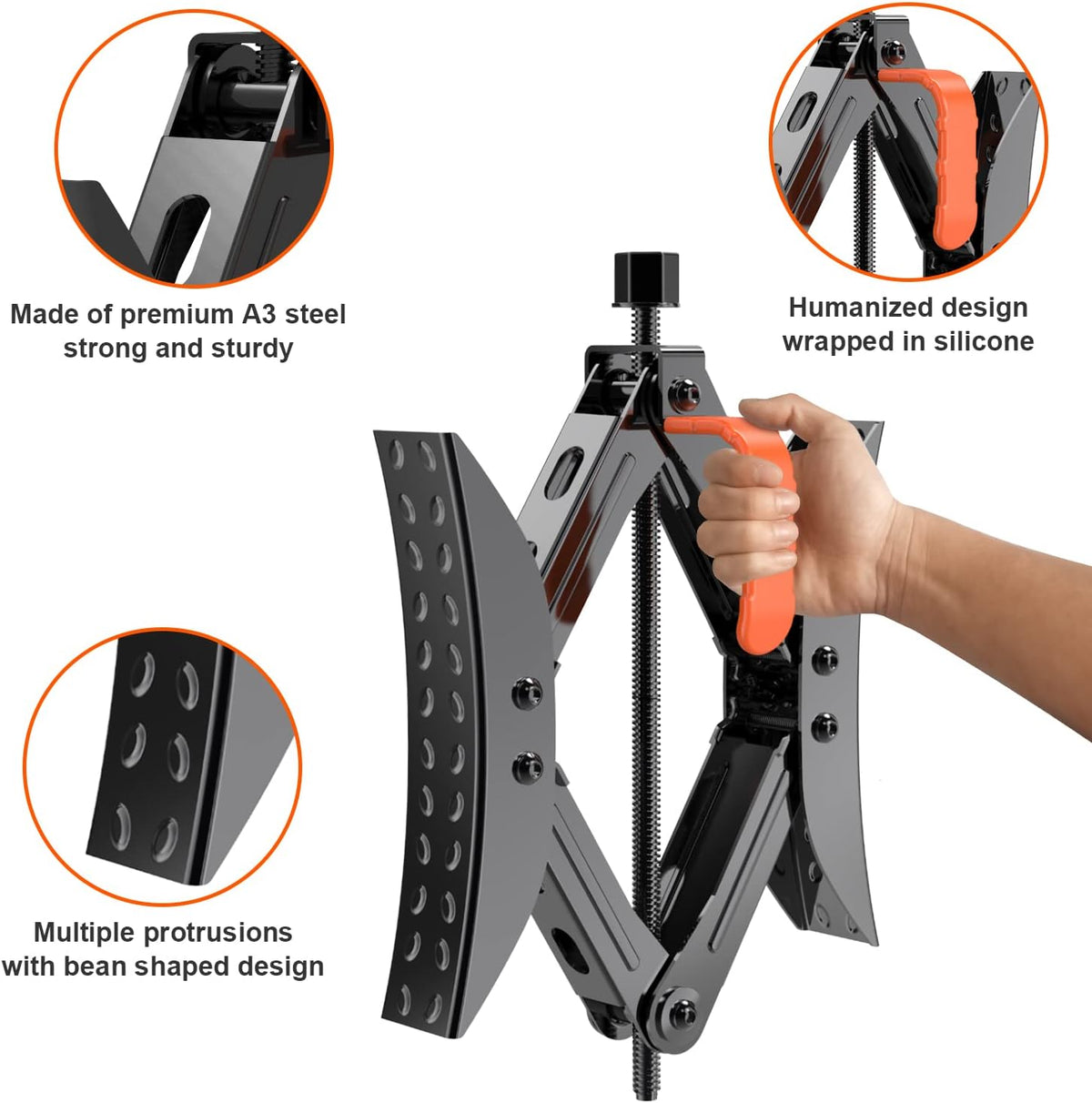 X Shaped Wheel Chock Stabilizers 2 Sets with Accessories C386