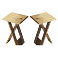 Wood Folding Table Set of 2 V1621
