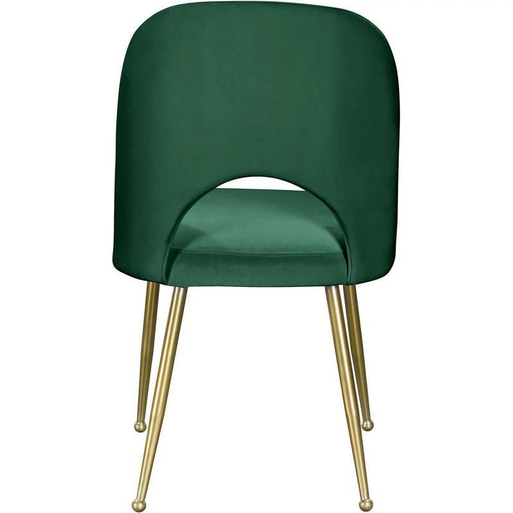Green Velvet Dining Chair Set of 2 G912