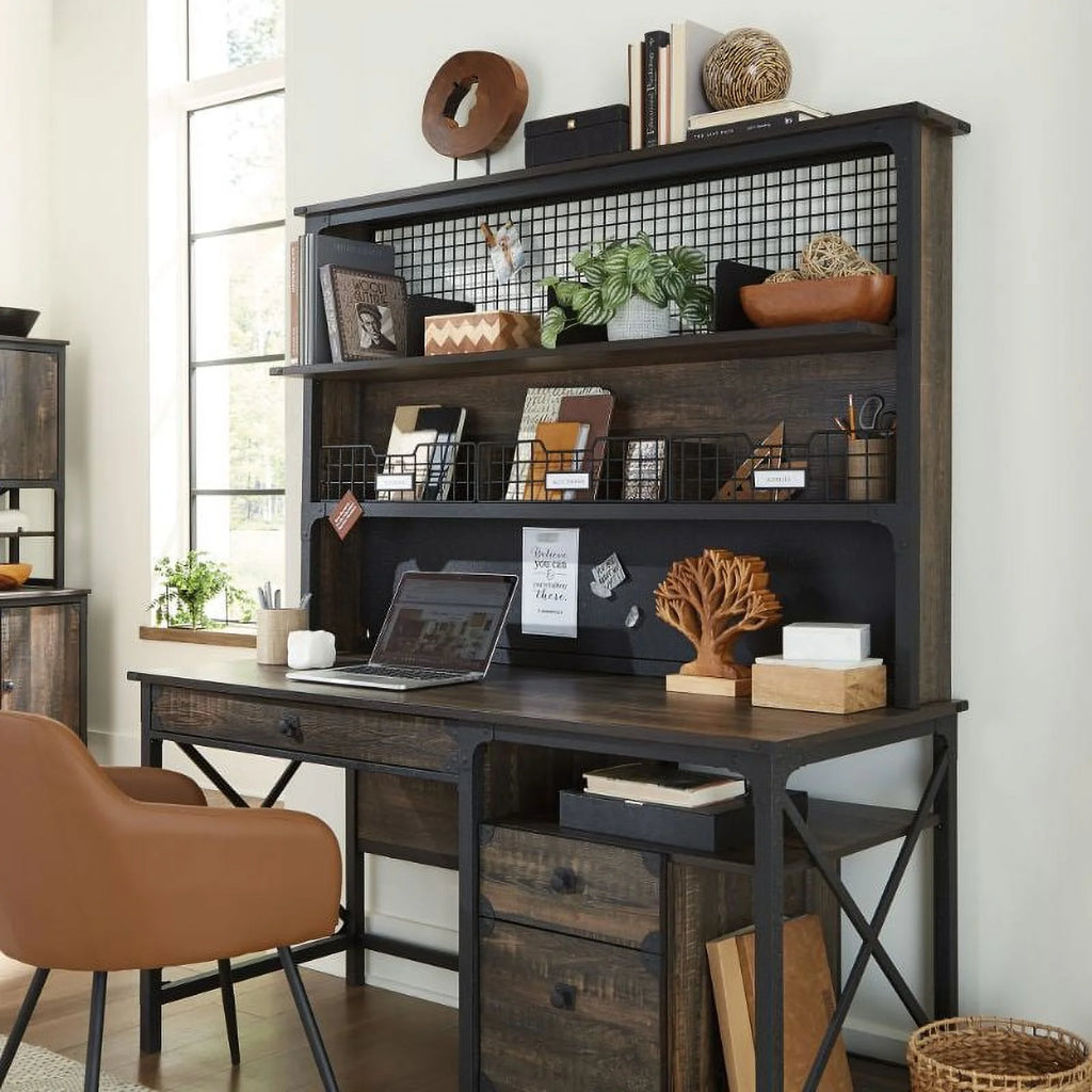 Computer Desk & Computer Hutch H69064