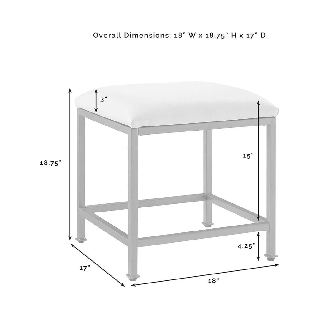 Soft Gold Vanity Stool A157