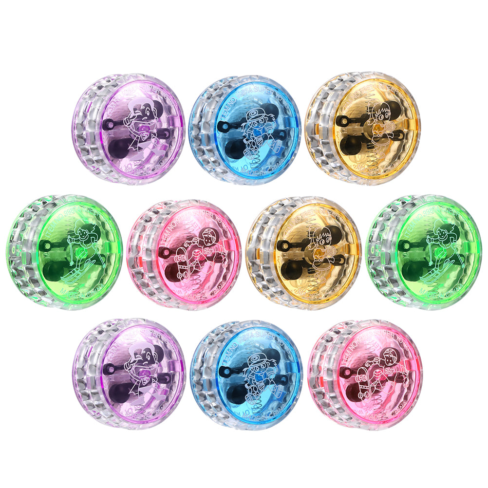 10Pcs LED Yo-yo Toy Light up Yo-yo Responsive Ball Toy D988