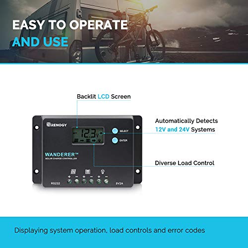 20A 12V/24V PWM Waterproof Solar Charge Controller with LCD Display Q937441