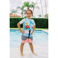 Neoprene Beach Blue Swim Vest T8974