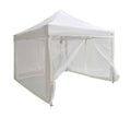 White Zippered Mesh Sidewalls for Pop-Up Tent Canopy K144816