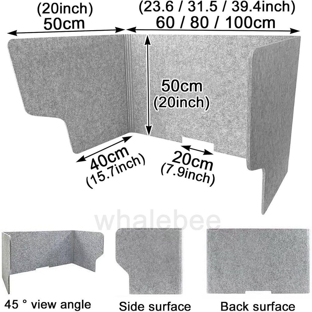 Acoustic Desk Divider 3 Panels G506