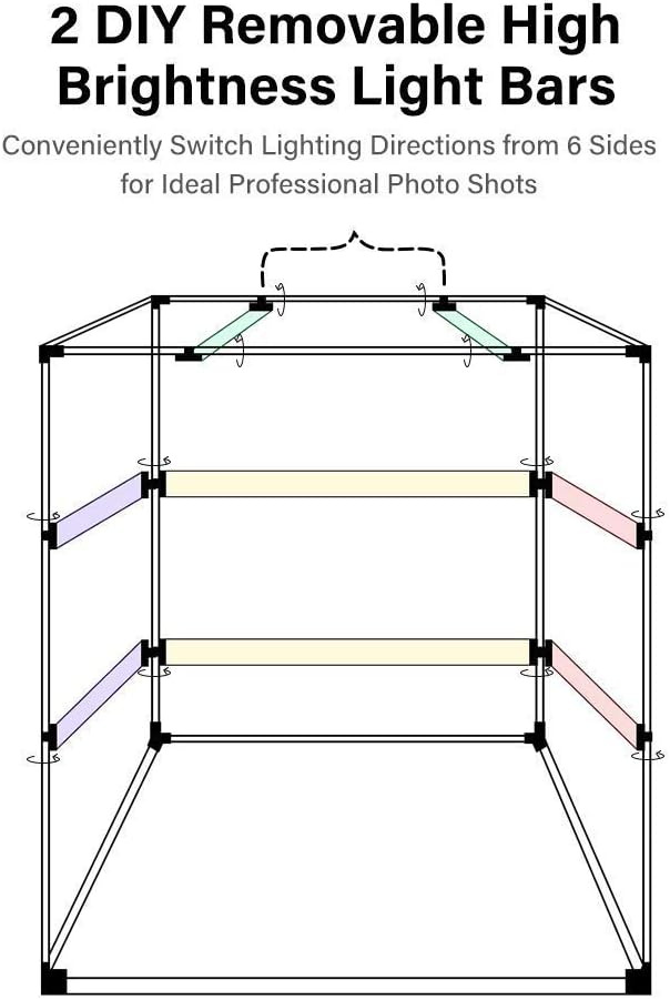 Portable Foldable 32 x 32 Inch Photo Studio Light Box with 3 Color Backdrops J6642