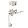Solid Brass Tubular Door Entry Set with Crystal Knob Z1999