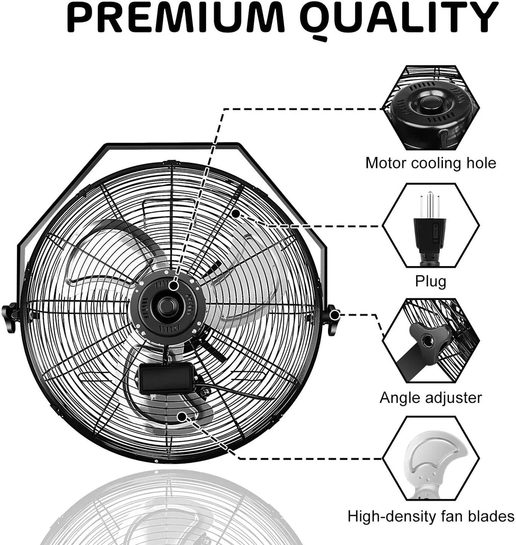 18'' 3 Speed Metal Ventilation Fan 2-Pack S646000