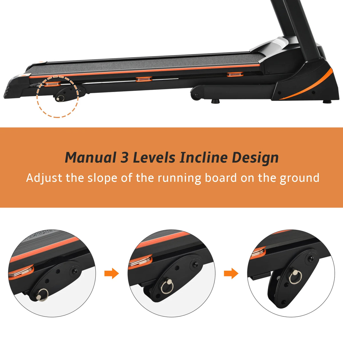3.5 HP Folding Treadmill 330 LB Capacity D747432