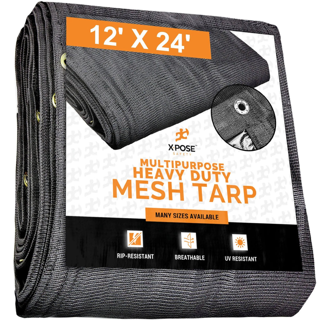 Black Mesh Truck Tarps 12x24 N3349