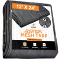 Black Mesh Truck Tarps 12x24 N3349