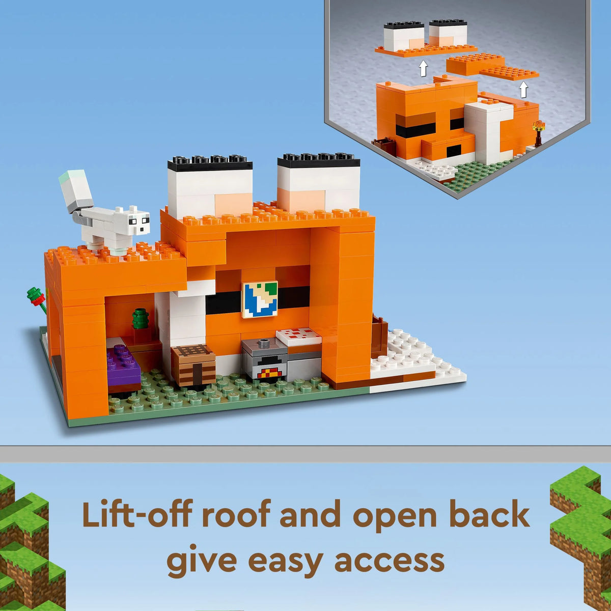 Minecraft Fox Lodge House Building Set Q7987