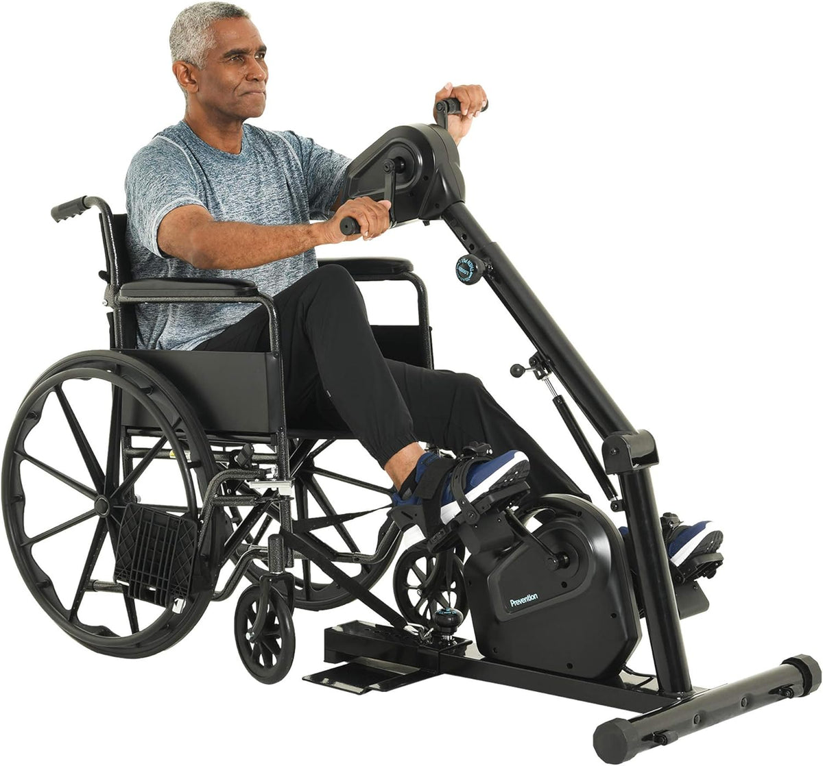 Motorized Dual Hand and Foot Recovery Exerciser, Black/Grey V2042