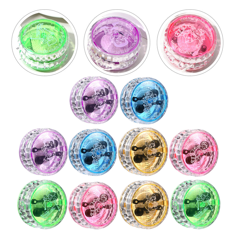 10Pcs LED Yo-yo Toy Light up Yo-yo Responsive Ball Toy D988