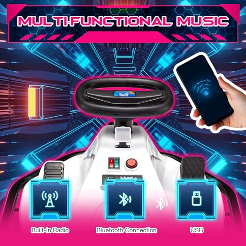 Pink 24V Electric Drifting Go Kart for Kids Z887