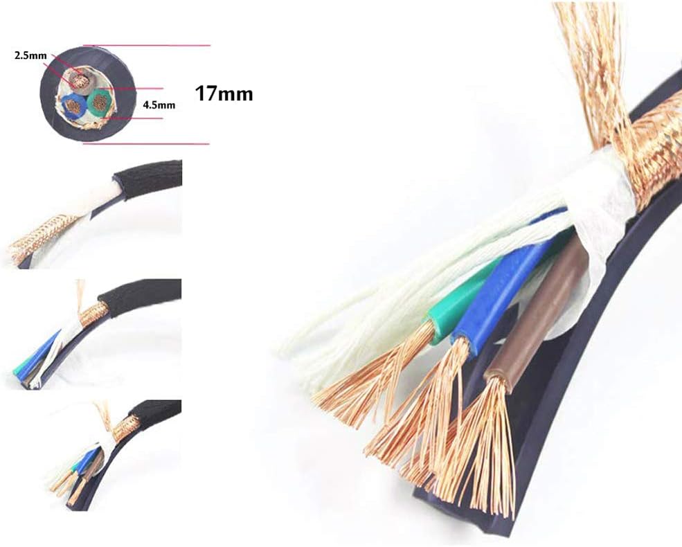 10AWG 125V 15A Braided Sleeve OFC Copper Power Cable A94351