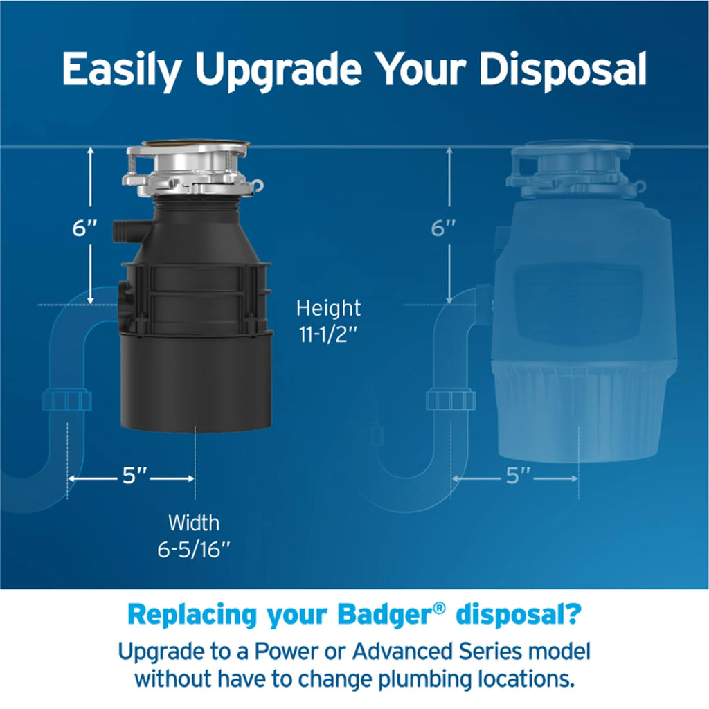 1/2 HP Continuous Feed Garbage Disposal P1957