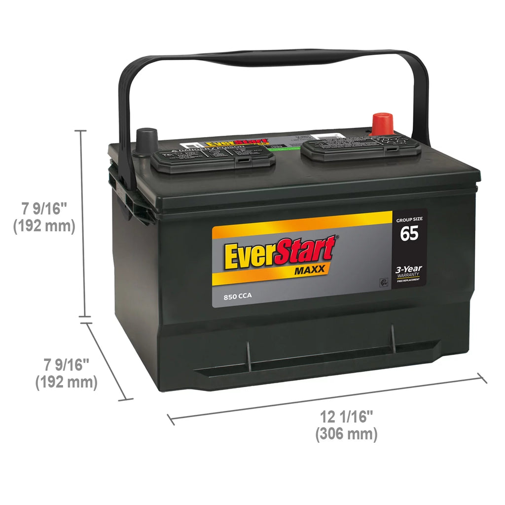 Group Size 65 12 Volt 850 CCA Lead Acid Automotive Battery U6324