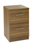 2 Drawer Walnut File Cabinet Desk H47494