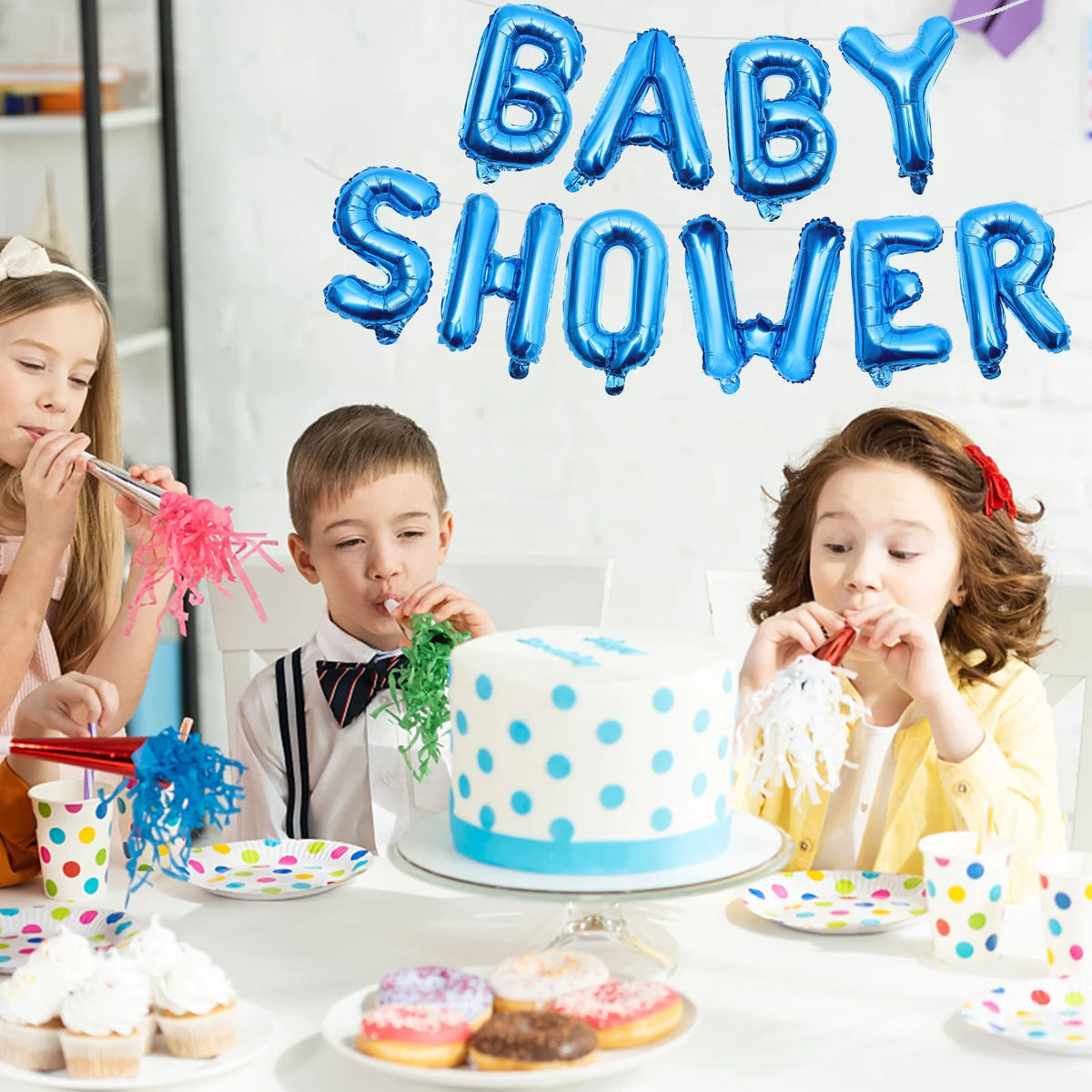 2 Sets Baby Shower Birthday Decoration Dolls L41766