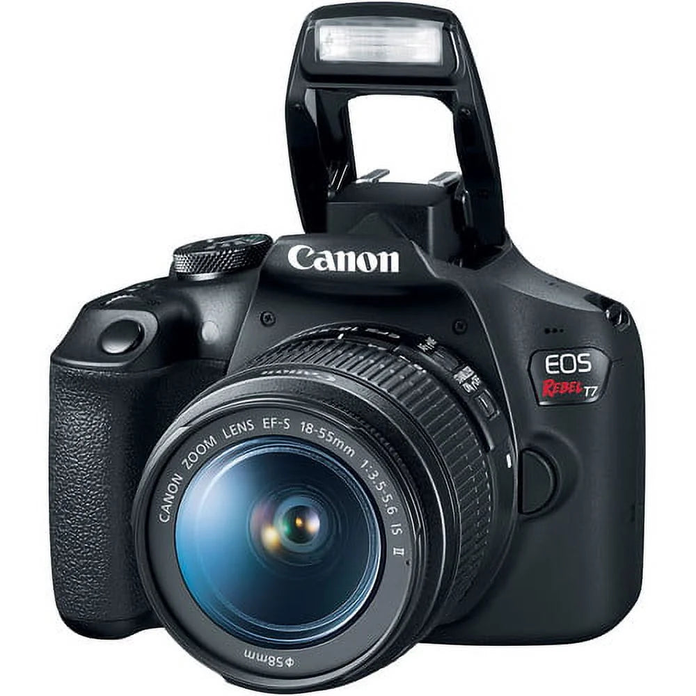 Digital SLR Camera with 24.1MP APS-C CMOS Sensor and 18-55mm f/3.5-5.6 IS II Lens (Black) + 75-300mm f/4-5.6 III Lens Z2322