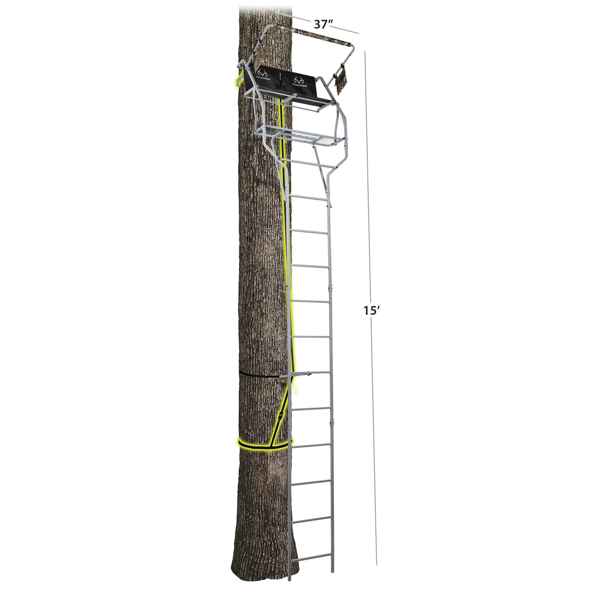 18' 2-Person Steel Hunting Ladder Treestand J560