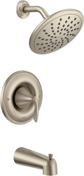 Chrome Tub Shower System with Rainshower Showerhead Y12032