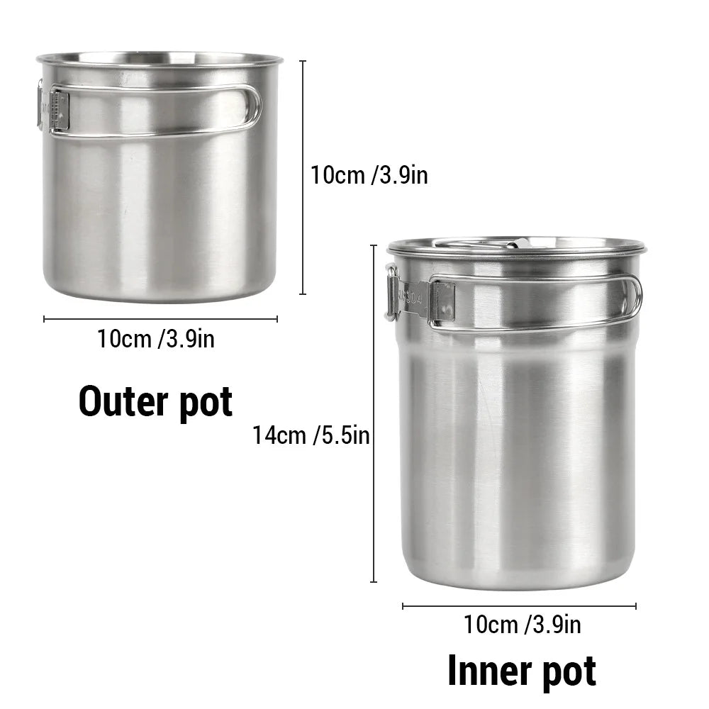 Stainless Steel Camping Cookware Set C906998