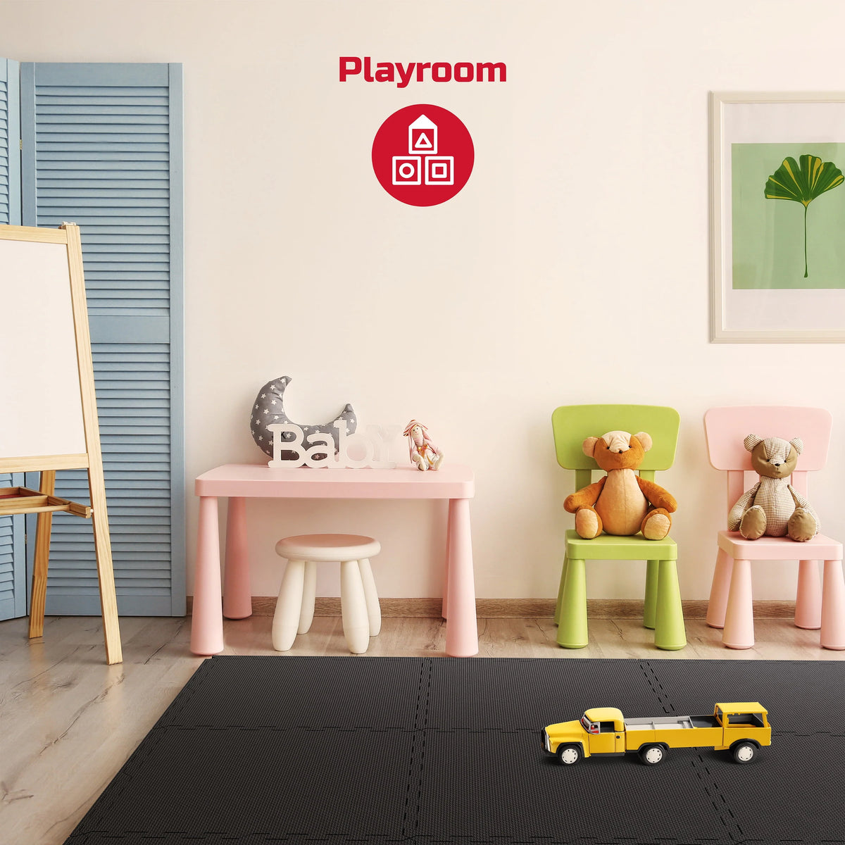 12-Pack Foam Puzzle Exercise Mat 1/2 in. R13498