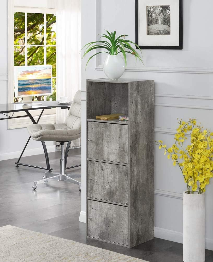 3 Door Faux Birch Cabinet I12734
