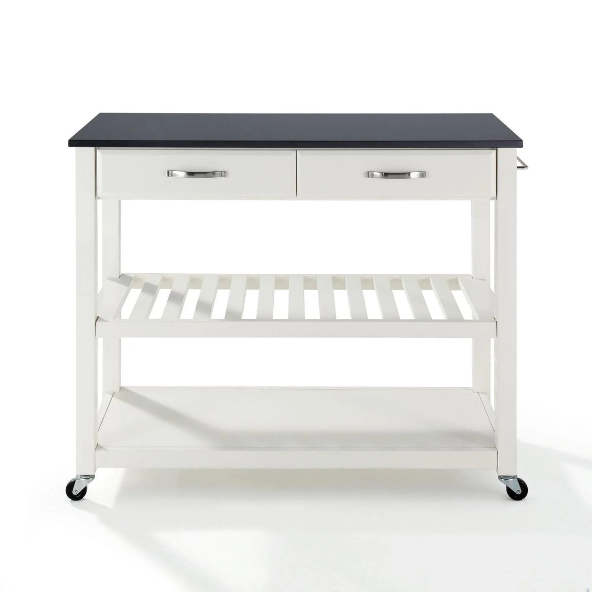 Kitchen Prep Cart White/Black L907