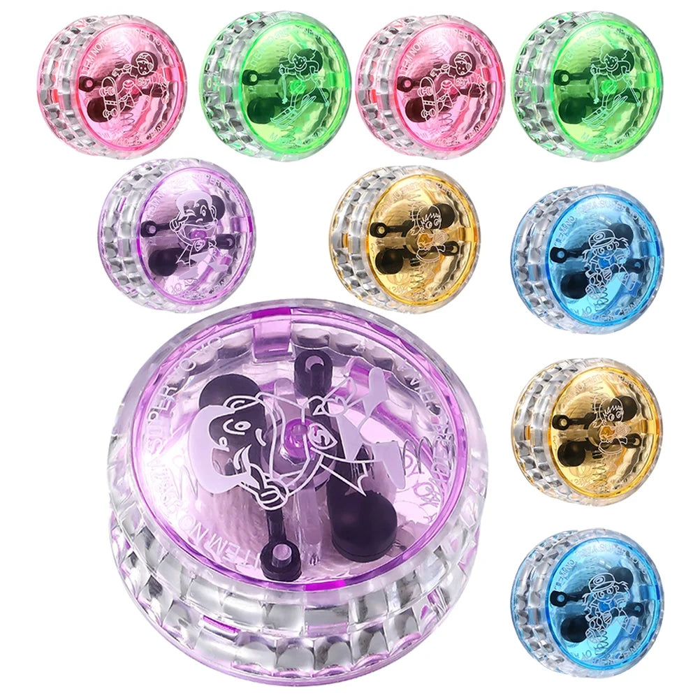10Pcs LED Yo-yo Toy Light up Yo-yo Responsive Ball Toy D988