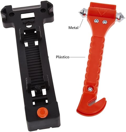 Emergency Seat Belt Cutter and Window Hammer Tool, 2 Pack D695