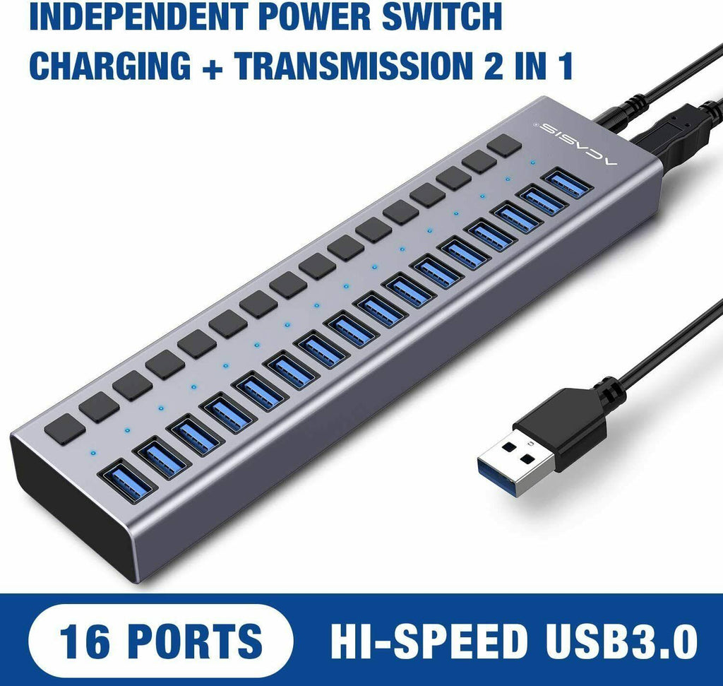 16 Ports 90W USB 3.0 Data Hub V589