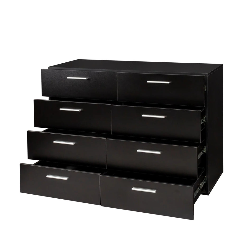 Black 8 Drawer Double Dresser G597375