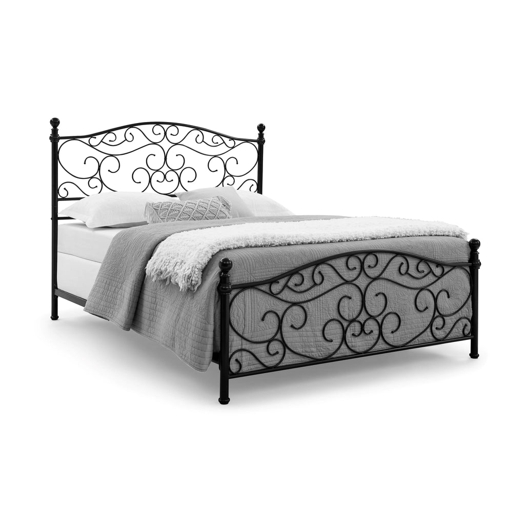 Black King Metal Bed-In-A-Box K63620