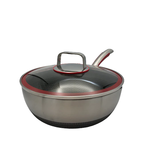 28cm Wok with Glass Lid F243245
