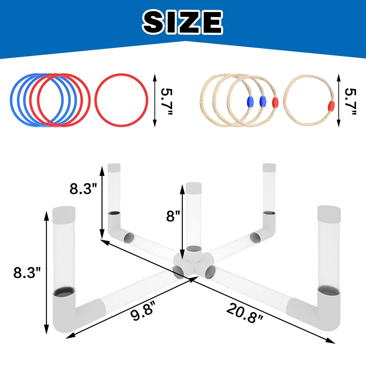 Ring Toss Game with Led Lights B70035